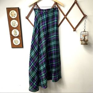 1960’s Cottagcore Plaid Maxi Skirt